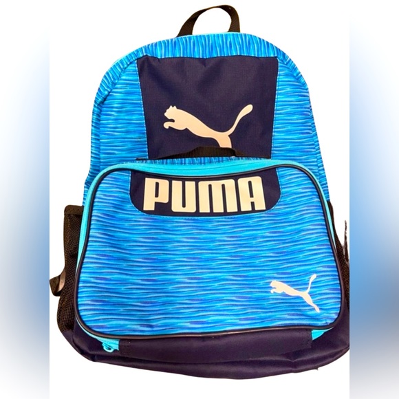 New Kids blue Puma backpack with matching lunch box - Picture 1 of 3